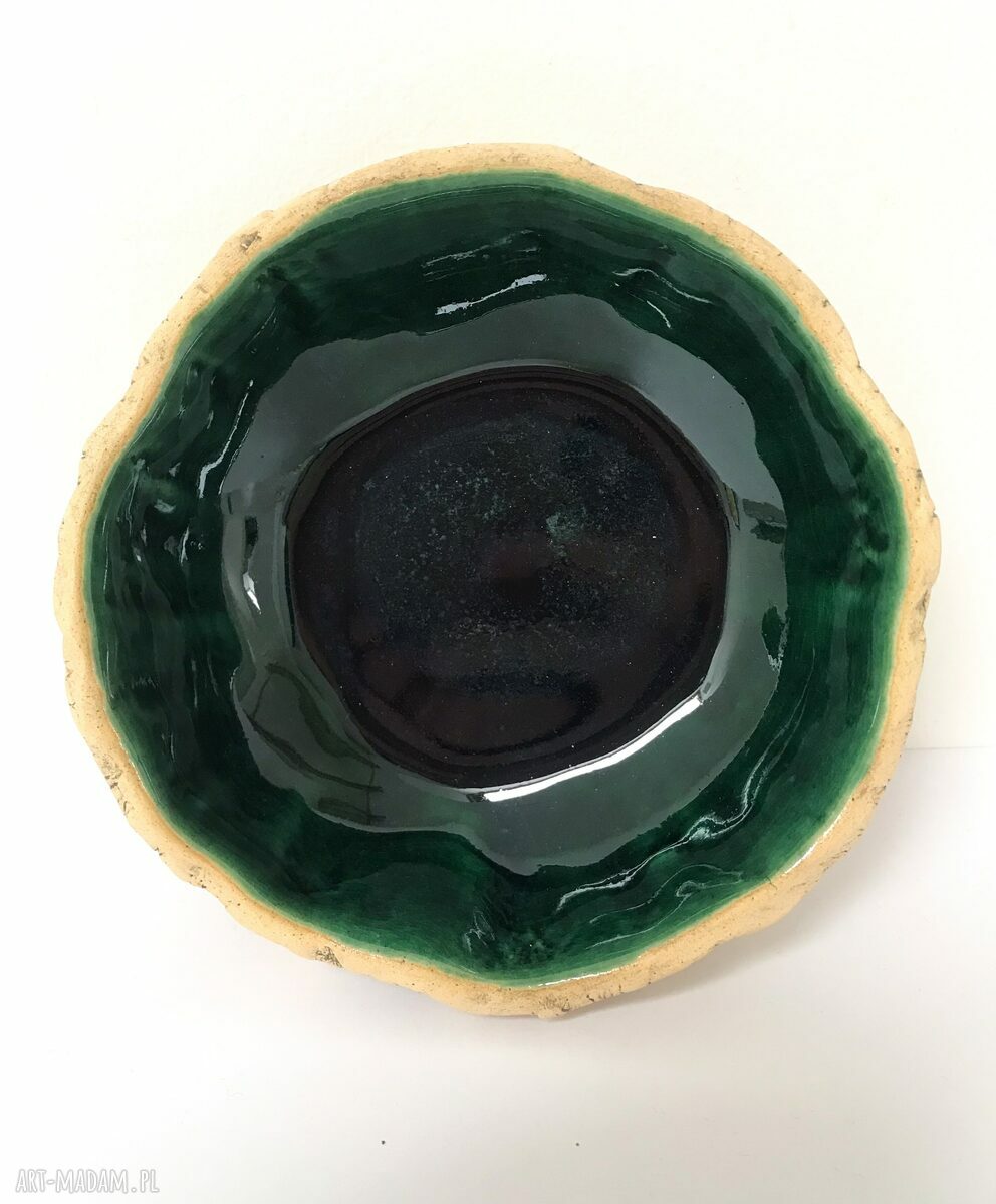 Naturalna miseczka ceramiczna z wrzosami