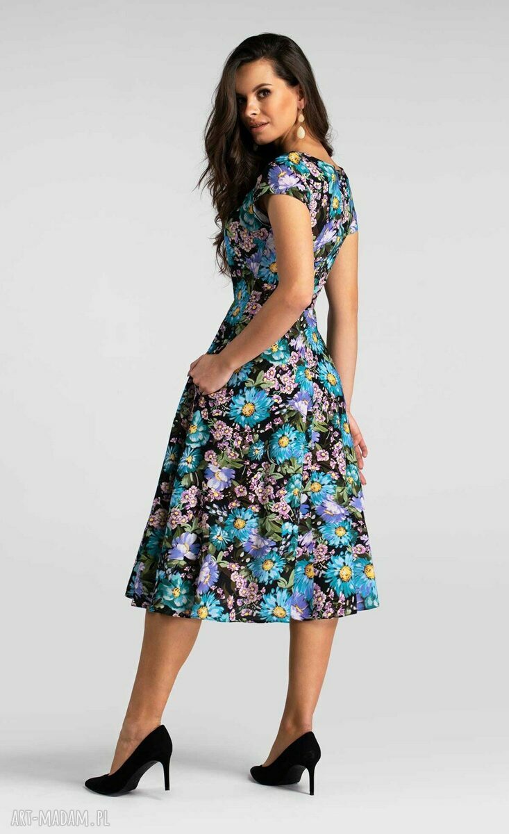 Sukienka KLARA Total Midi Lawendia (bawełna) handmade
