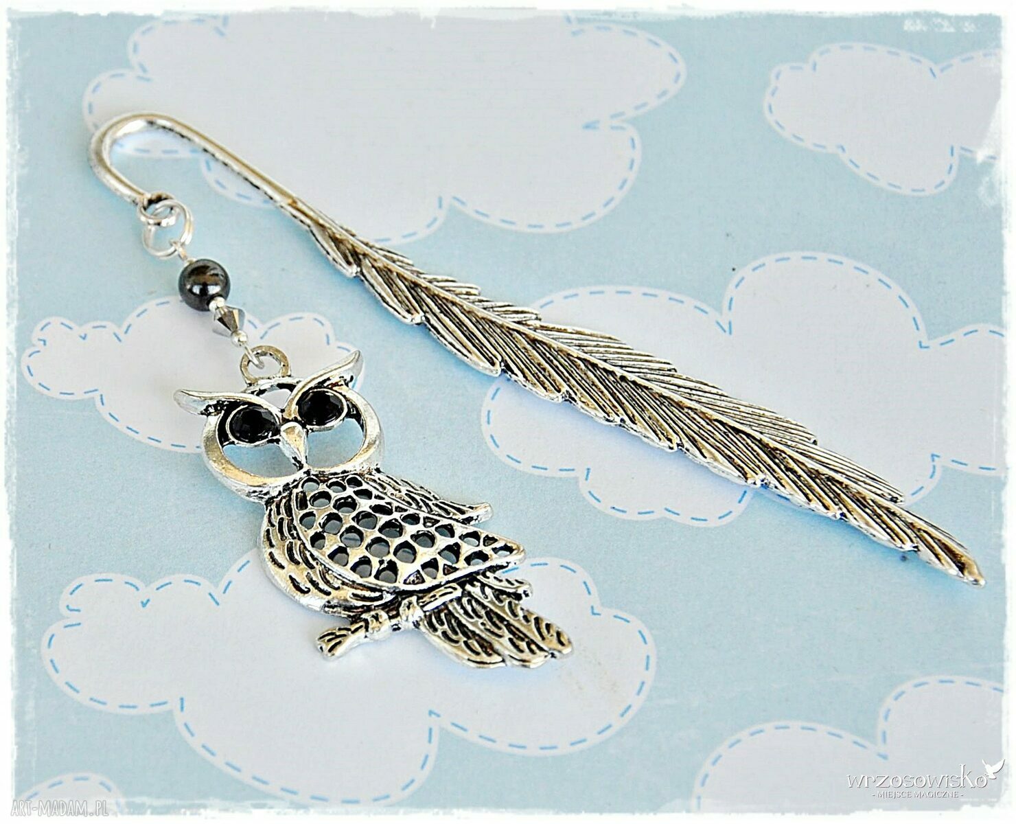 Sowa zakładkkowa zakładka do książki Hand Made