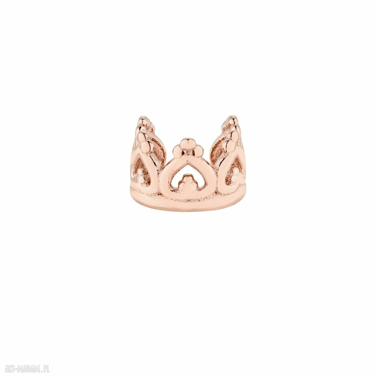 Nausznica korona różowego złota naucho pozłacana rosegold crown