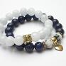 jadeity bransoletki navy blue and white duo /08 2014/