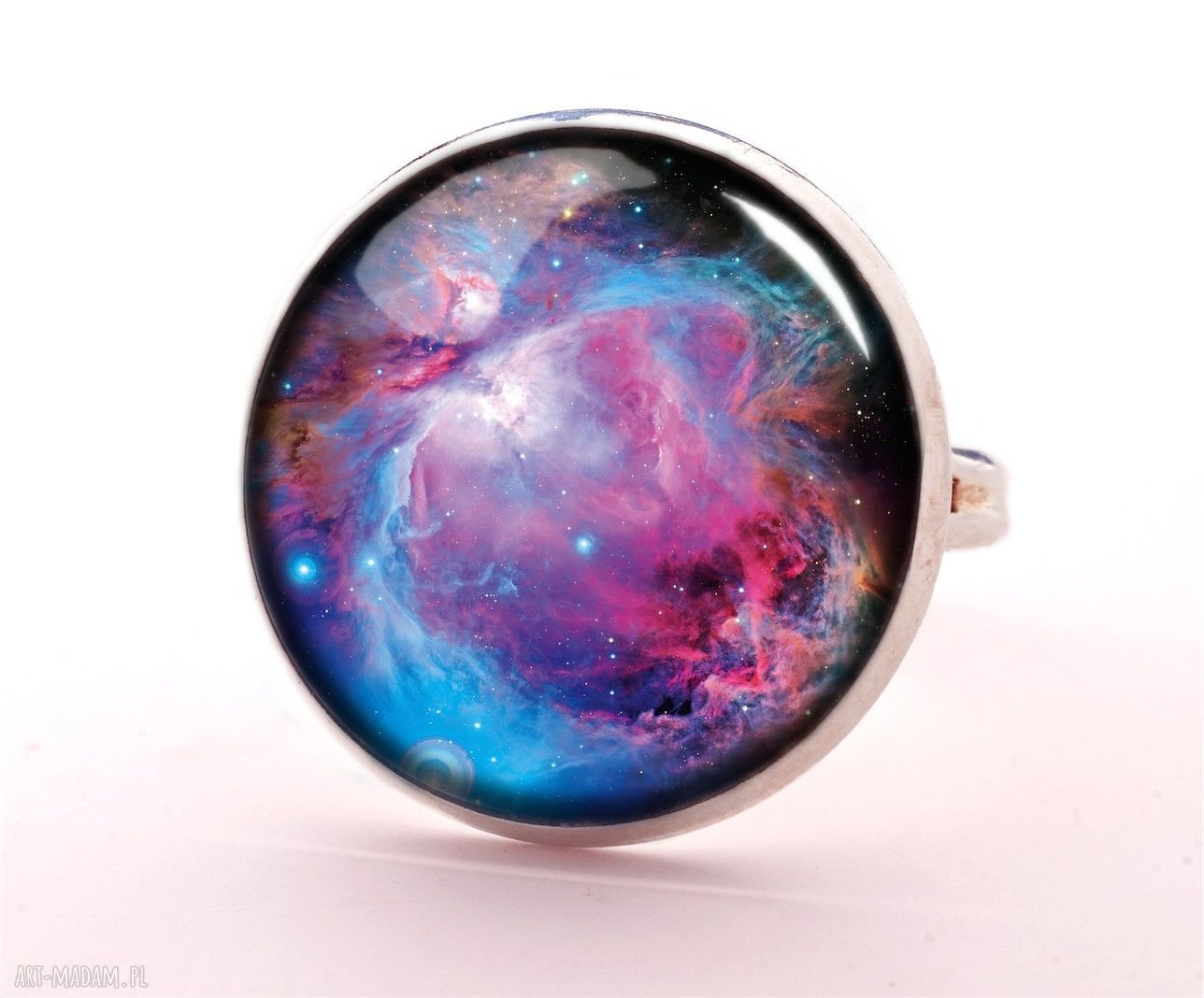 naszyjniki: Nebula Medalion z łańcuszkiem Hand Made