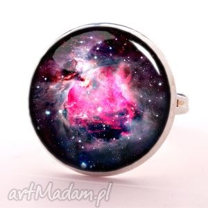 nebula - pierścionek regulowany, kosmiczny, galaxy