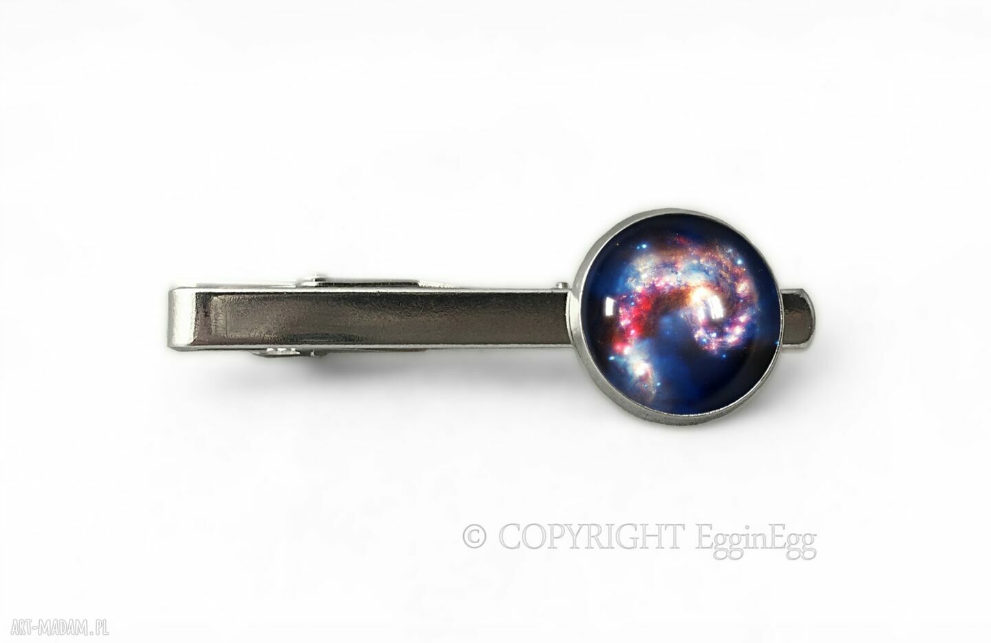 Nebula spinka krawata kosmos galaxy kosmiczna ręcznie robiona