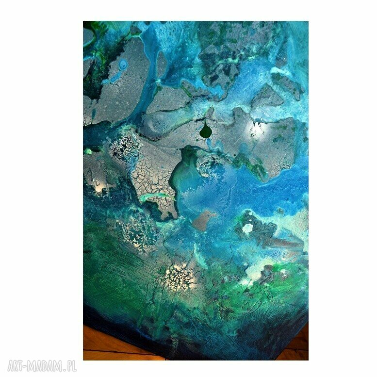 Nebula U7 - nowoczesny obraz abstrakcyjny ręcznie malowany akryl na płótnie 80x120 cm