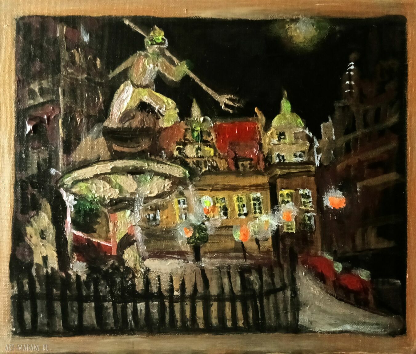 Neptun Gdańsk - obraz akrylowy Trójmiasto na płótnie