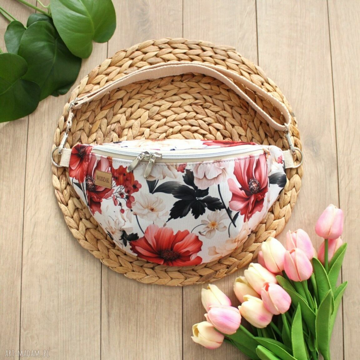 nerki: Nerka damska w maki, wodoodporna Handmade