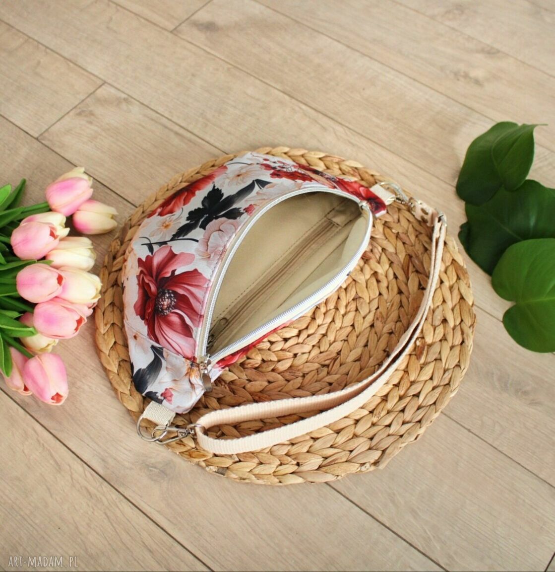 nerki: Nerka damska w maki, wodoodporna Handmade