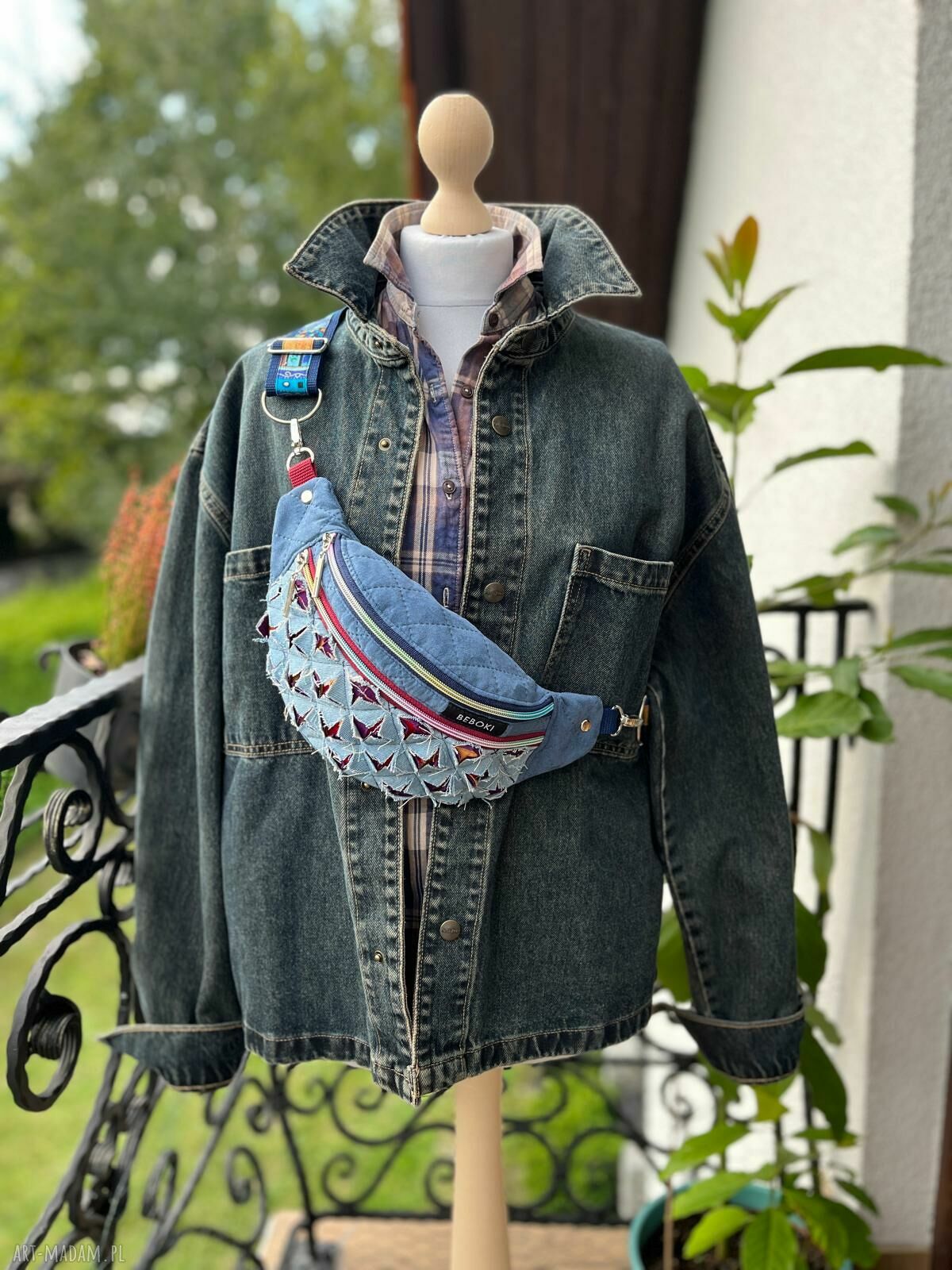 Nerka ekozamsz i denim BEBOKI „Denim Spirit” rozmiar M - miniportfelik gratis