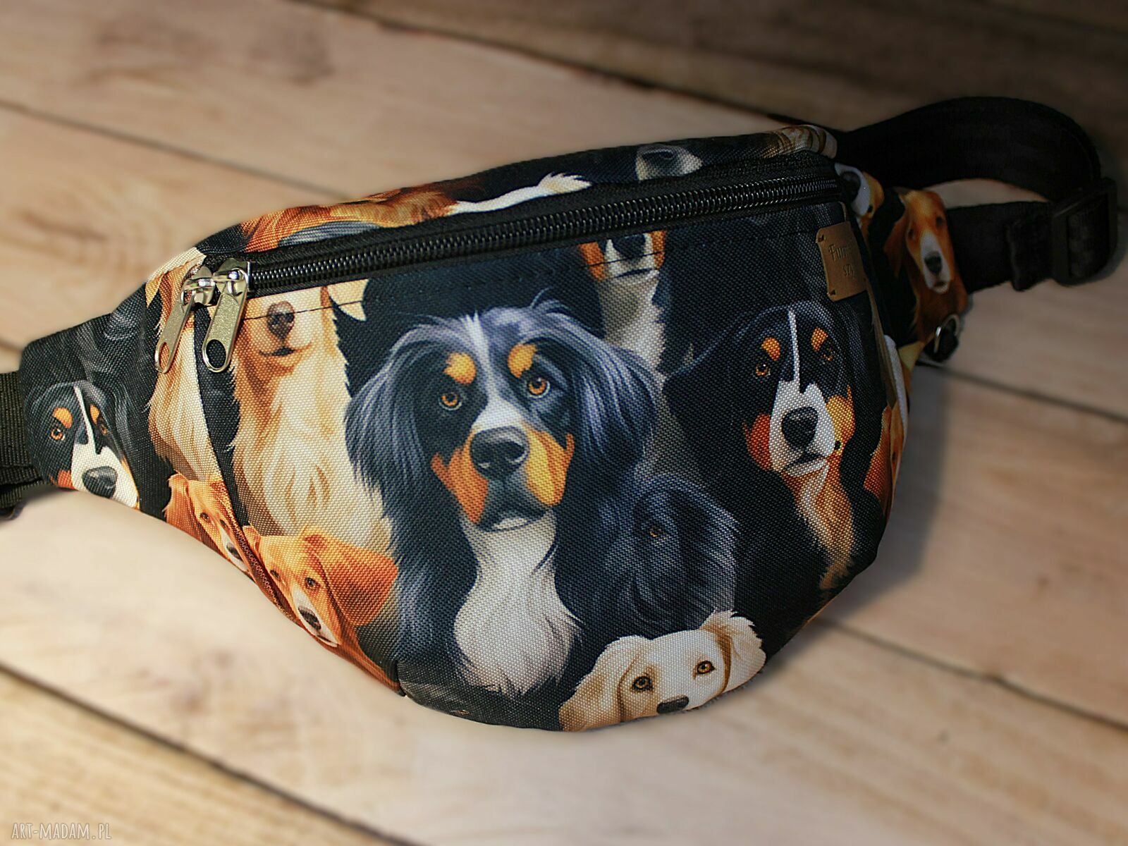 Nerka handmade na spacer - Golden Retriever, Appenzeller i Berneński - rozmiar L
