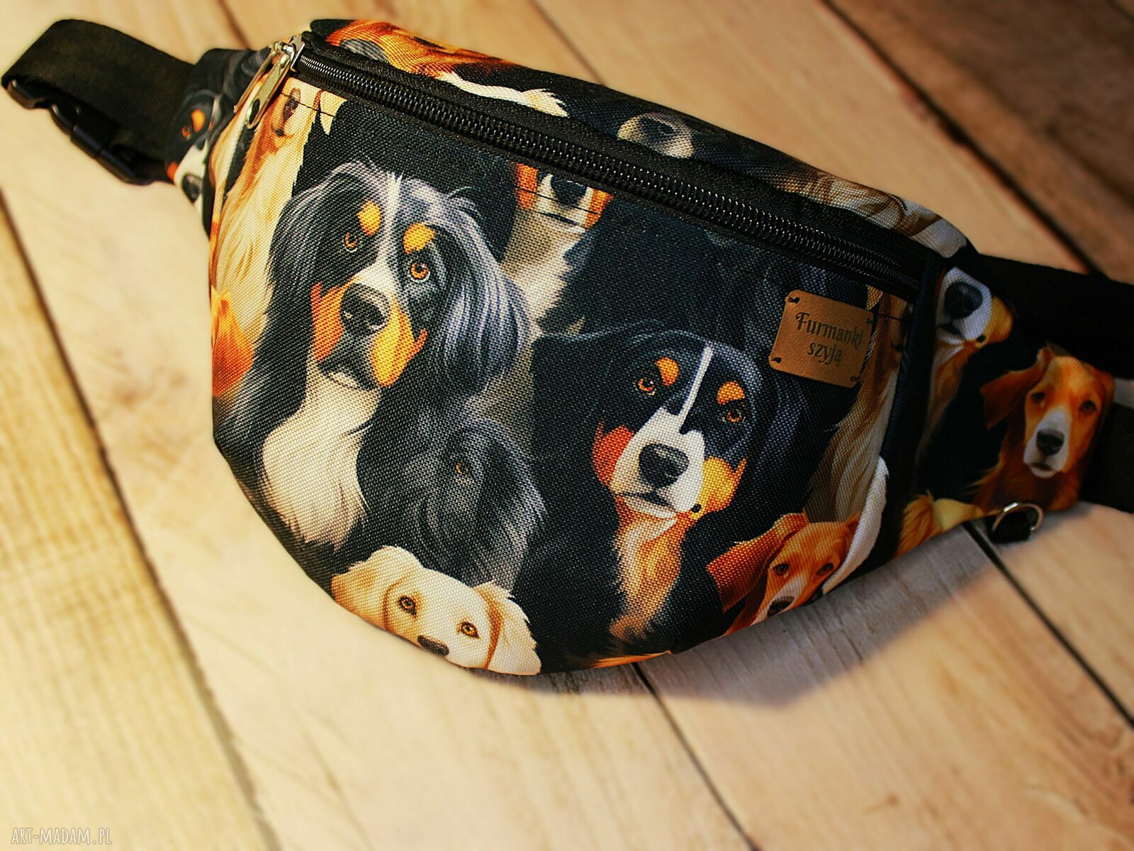 Nerka damska handmade XL z podszewką - Golden Retriever i psy pasterskie