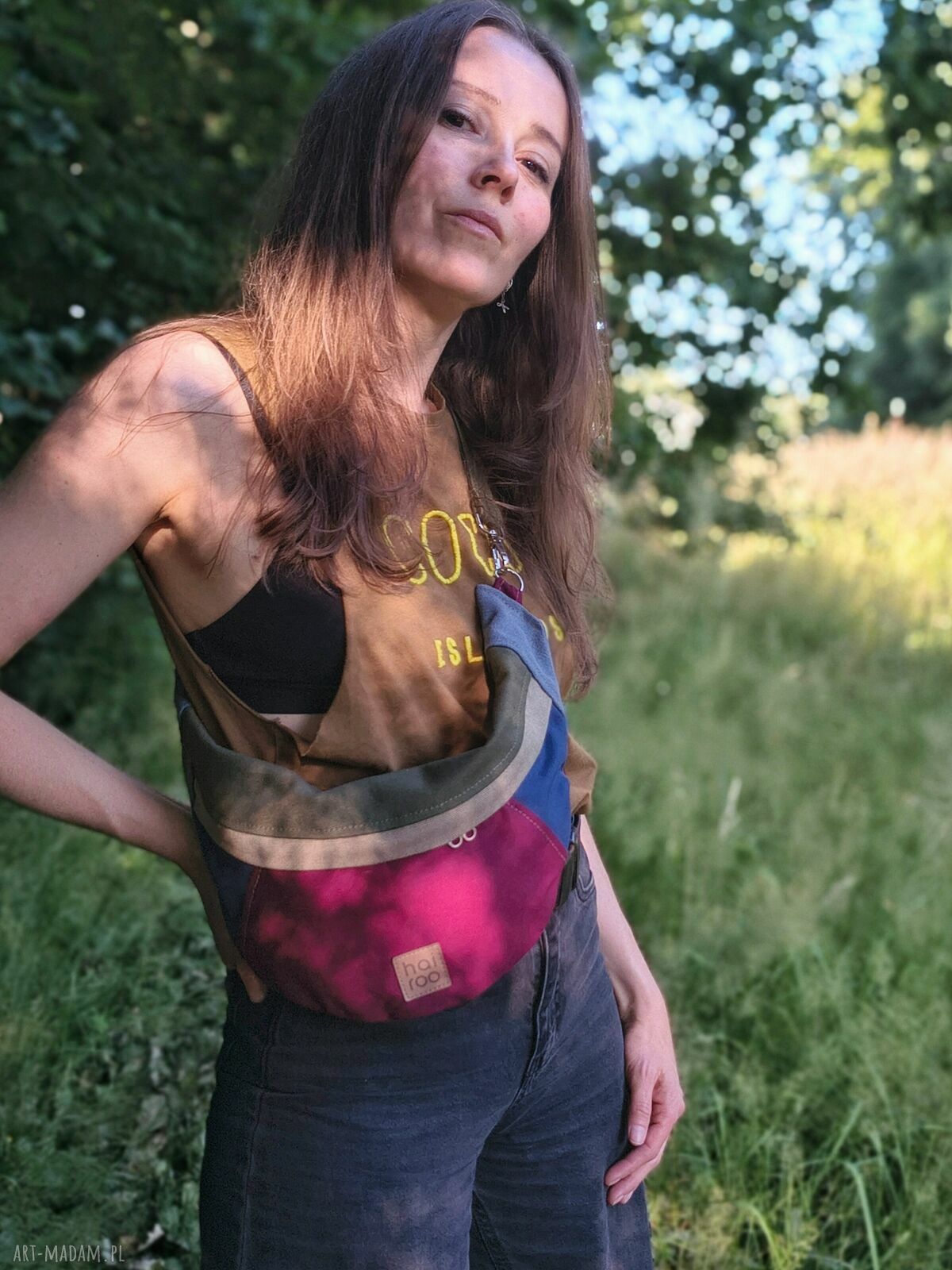 Nerka „Haru” kolorowa bawełniana - eko saszetka vegan