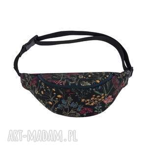 Nerka w kwiaty khaki na ramię dla dziewczynki - ręcznie robiona art-Madam.pl