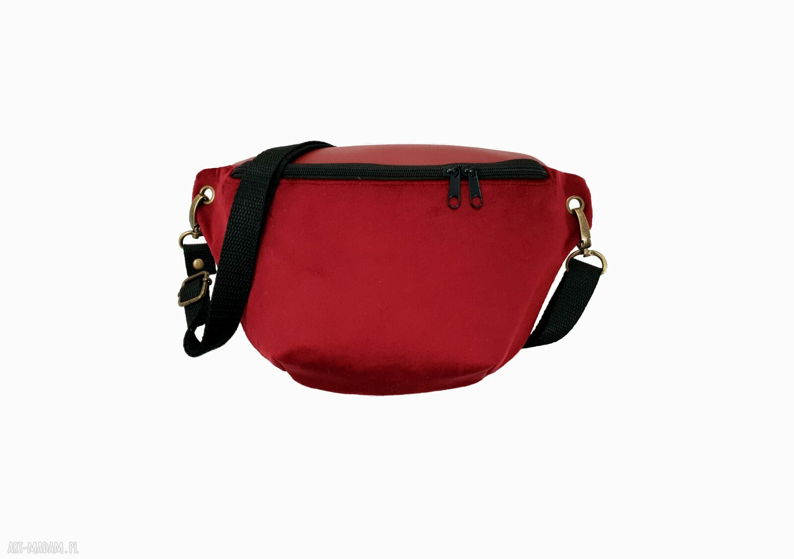 Nerka mini basic bordowa - mała saszetka na co dzień