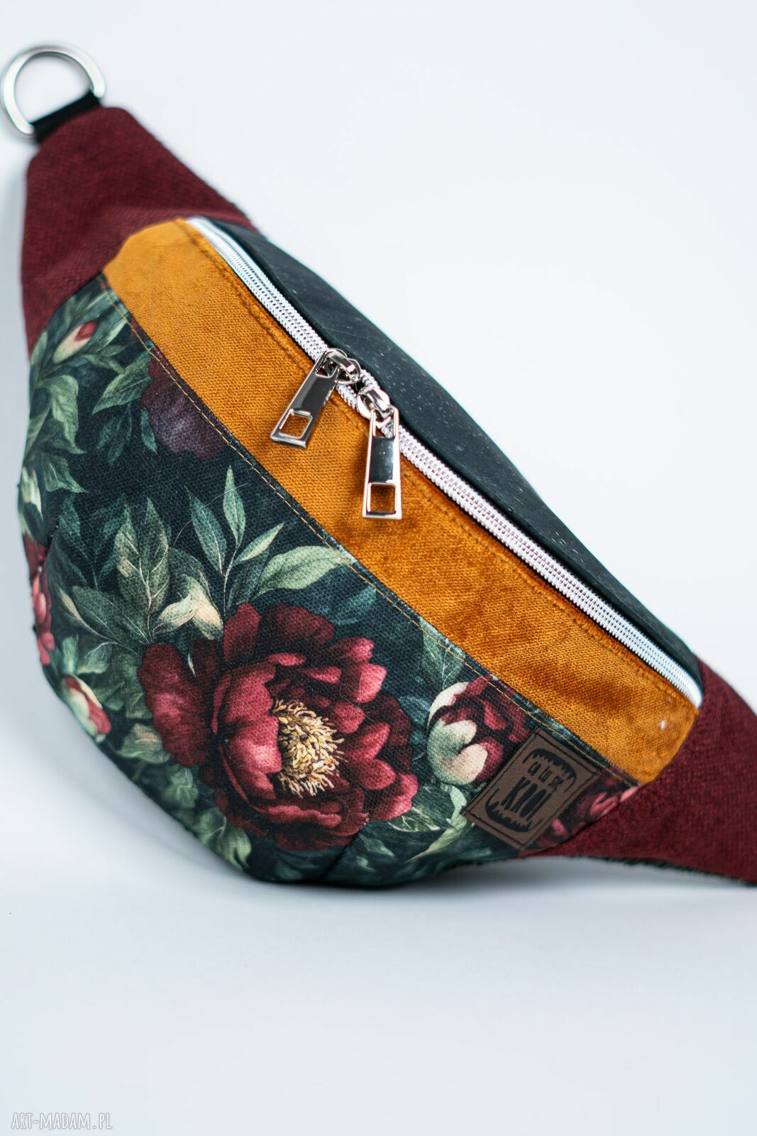 Elegancka damska nerka w kwiaty róży vintage BARWNA CISZA