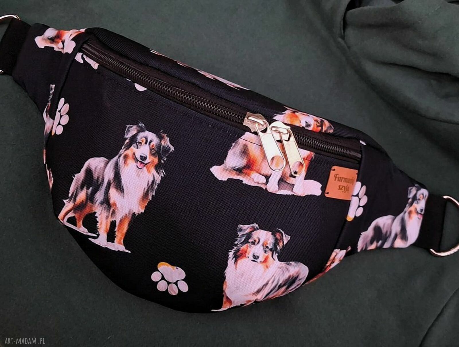 Nerka owczarek australijski XXL - pojemna, handmade z podszewką