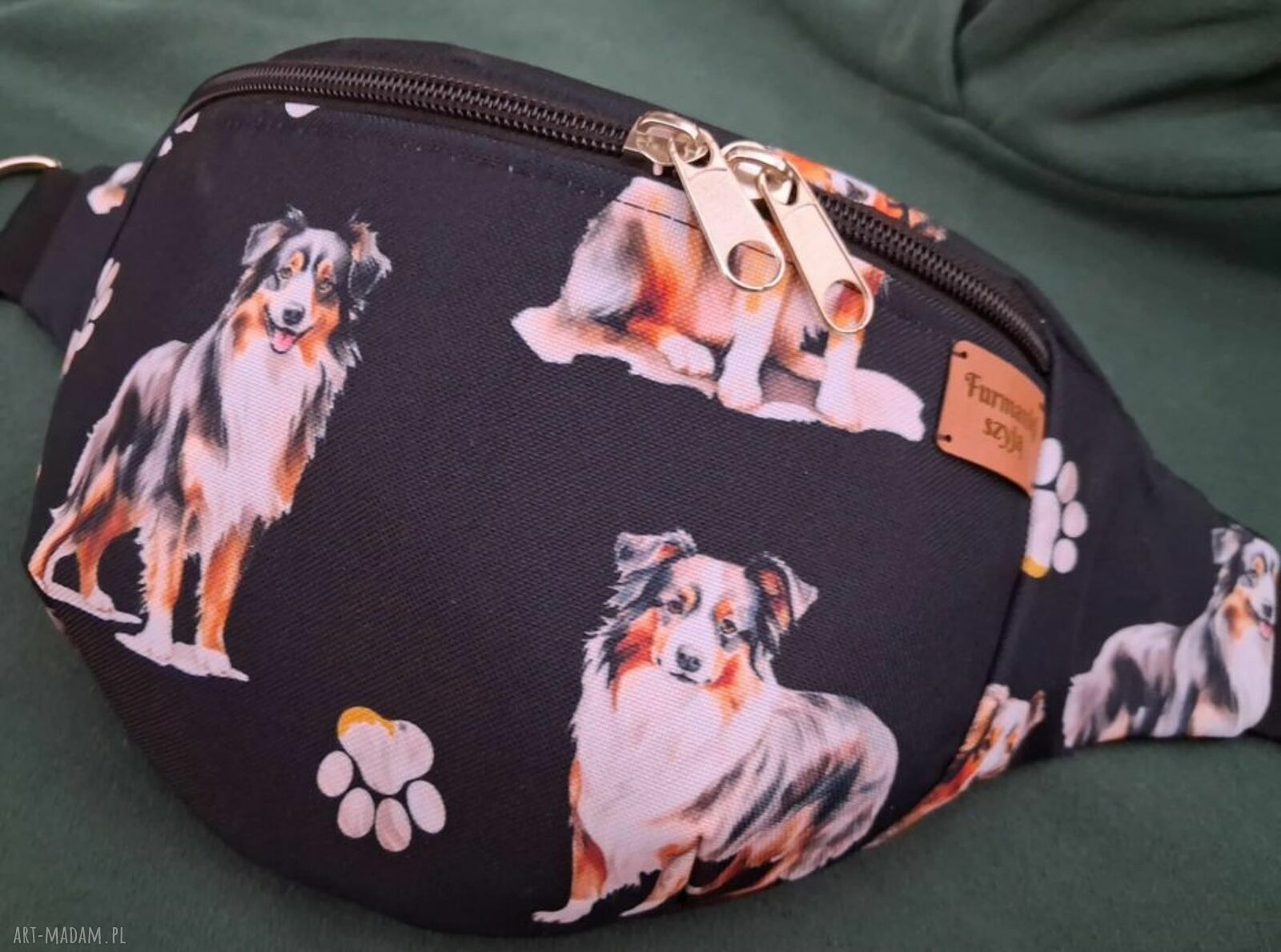 Nerka owczarek australijski XXL - pojemna, handmade z podszewką