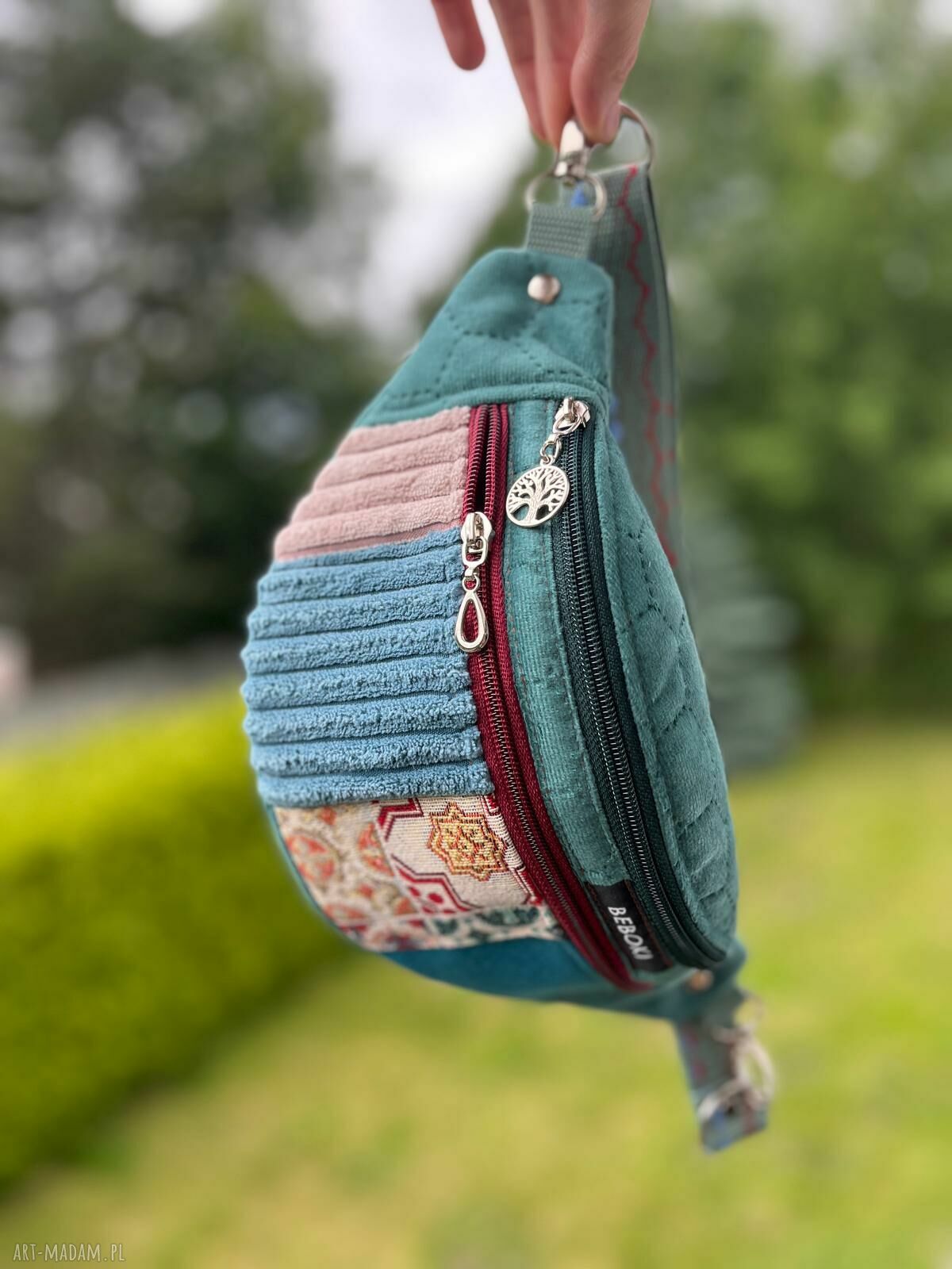 Nerka patchworkowa „Orient Velvet” - rozmiar M (miniportfelik gratis)