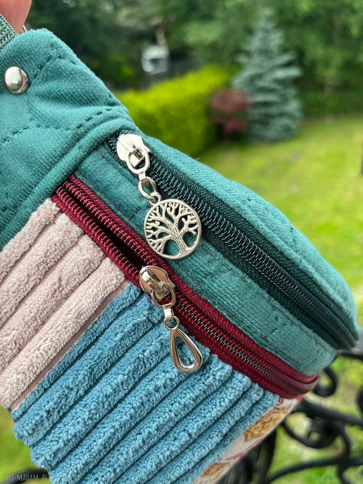 Nerka patchworkowa „Orient Velvet” - rozmiar M (miniportfelik gratis)