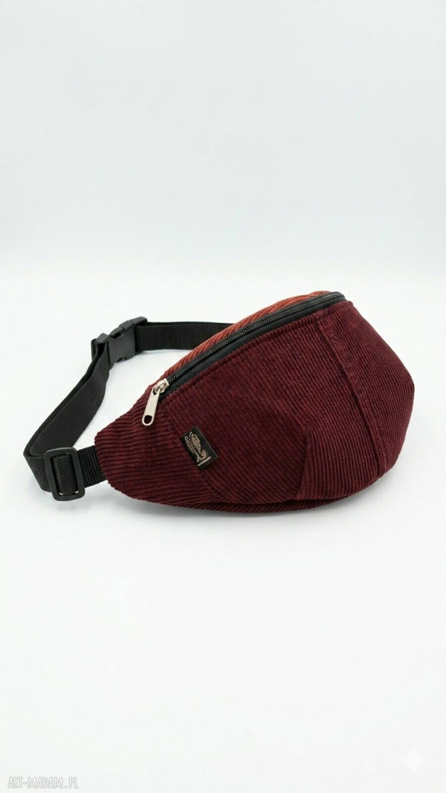 Nerka sztruksowa bordowa na rower - ML Handmade