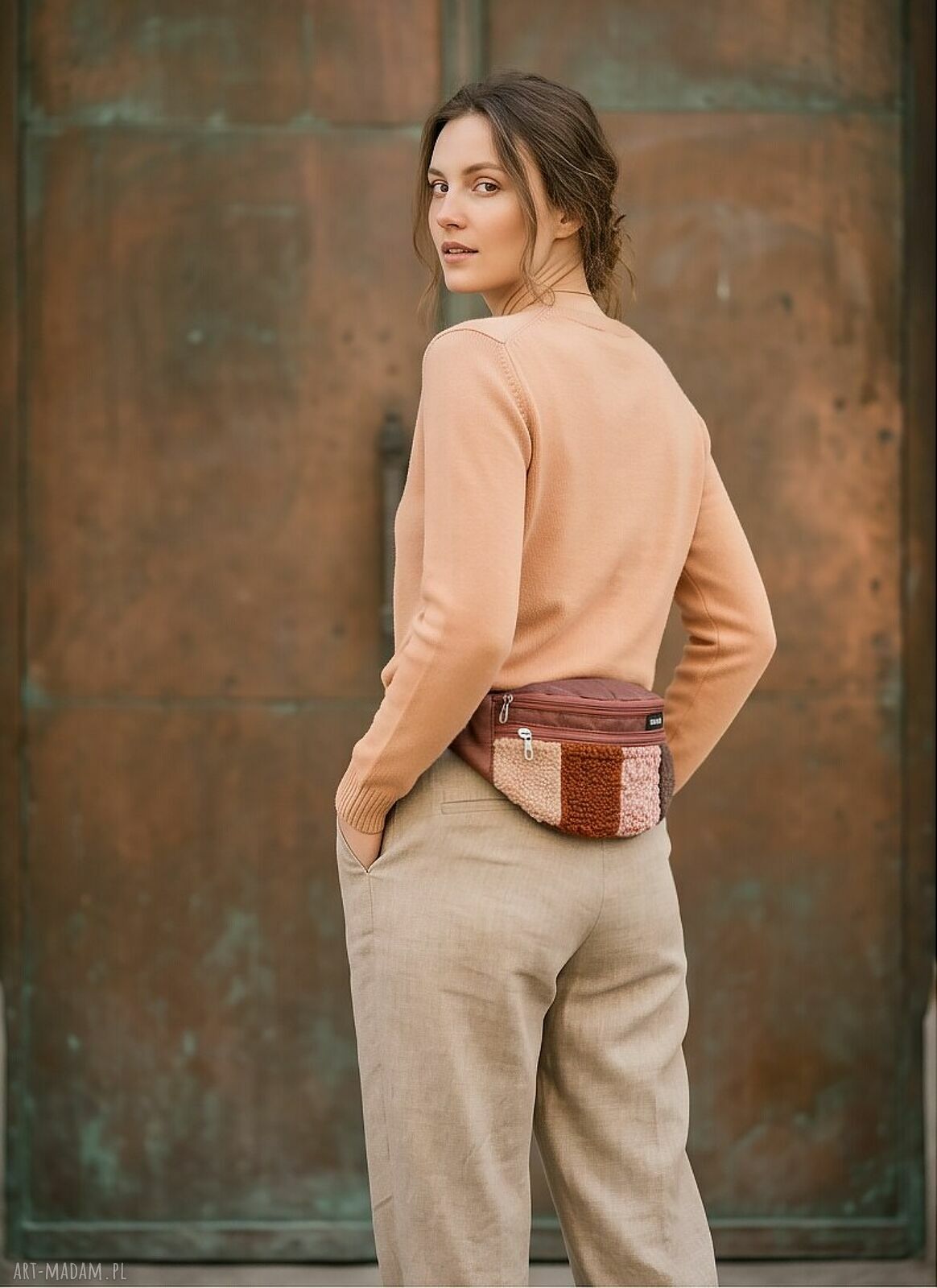 Nerka torebka MOCCO patchwork, rozmiar M - miniportfel gratis