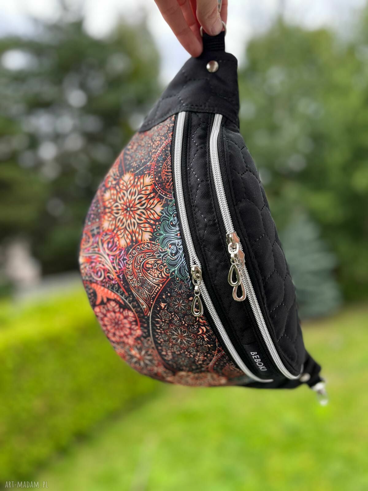 Nerka XL „Paisley Dream” na ramię - miniportfelik gratis (handmade)