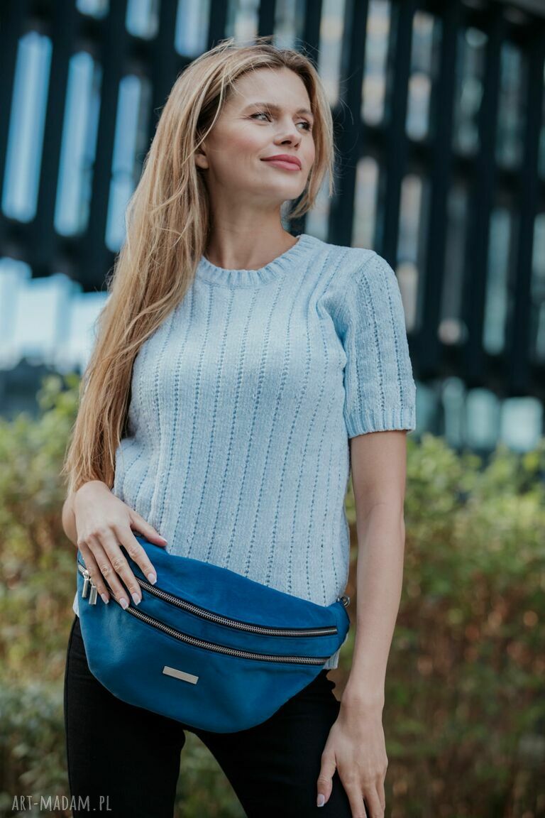Nerka XL z grubego weluru tapicerskiego