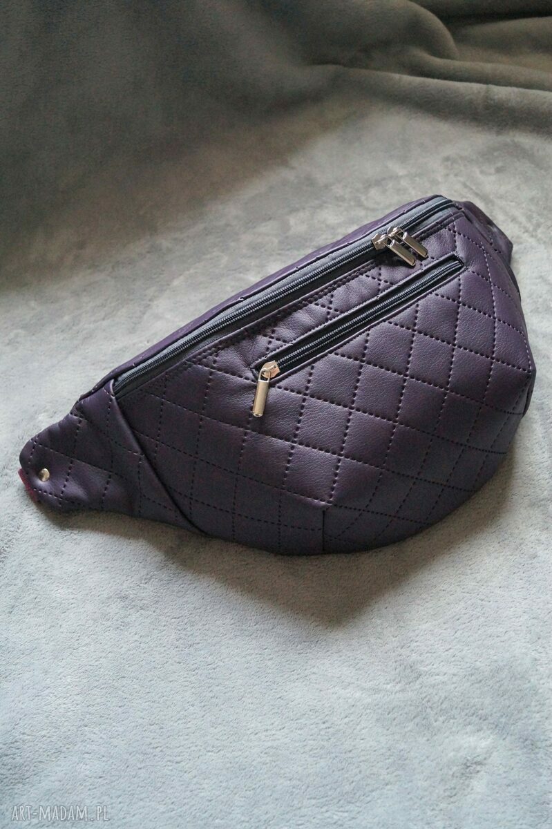 Nerka damska XXL ciemny fiolet - pikowana handmade