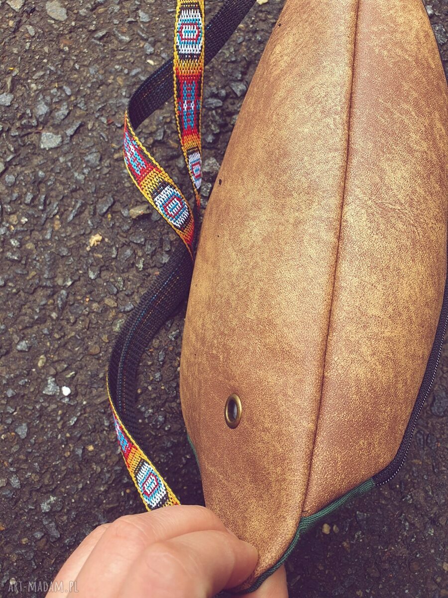 Nerka lisek na bawełnie – handmade (lisek, saszetka na ramię)