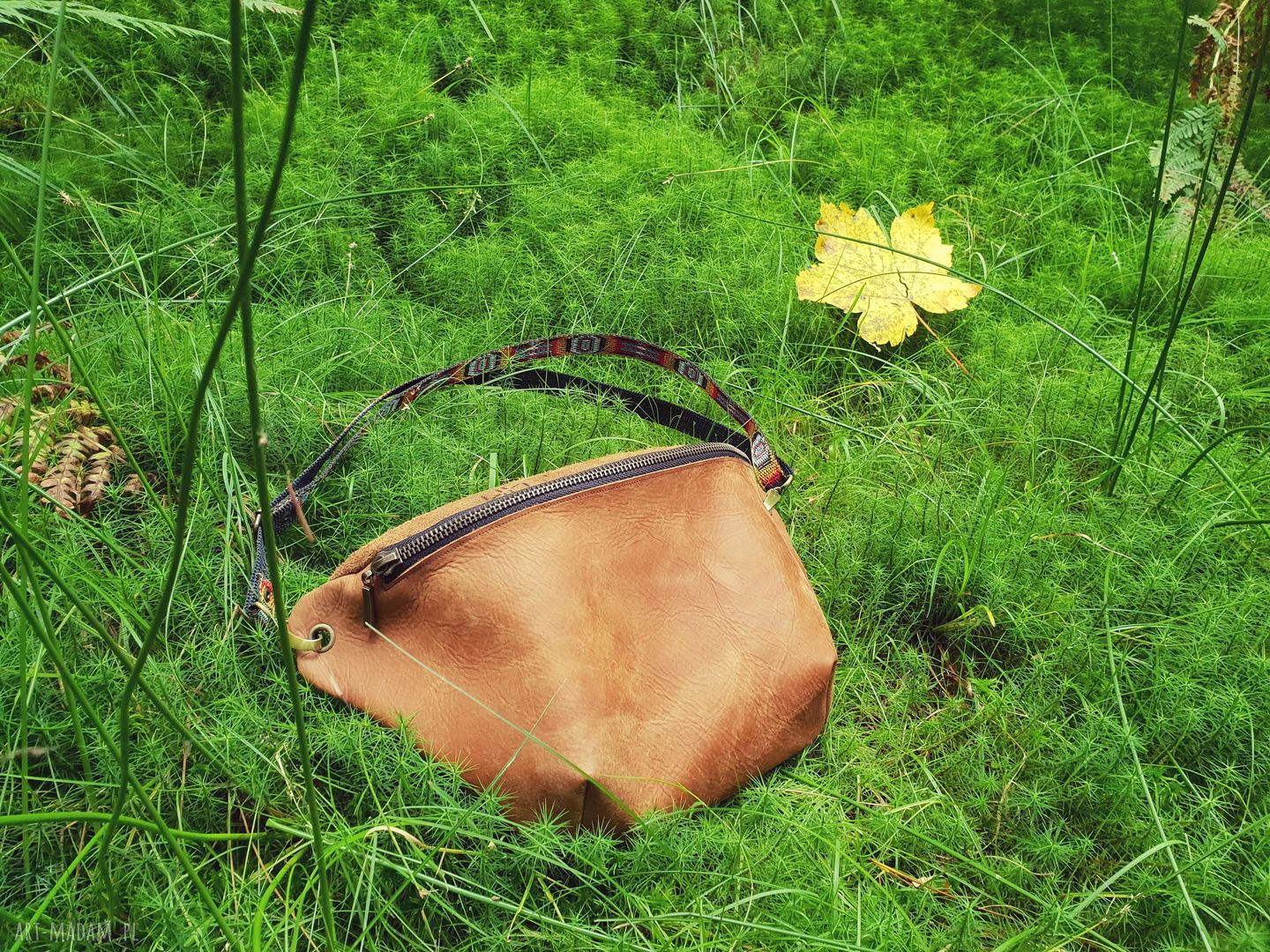 Nerka ze skóry naturalnej torebka handmade na co dzień