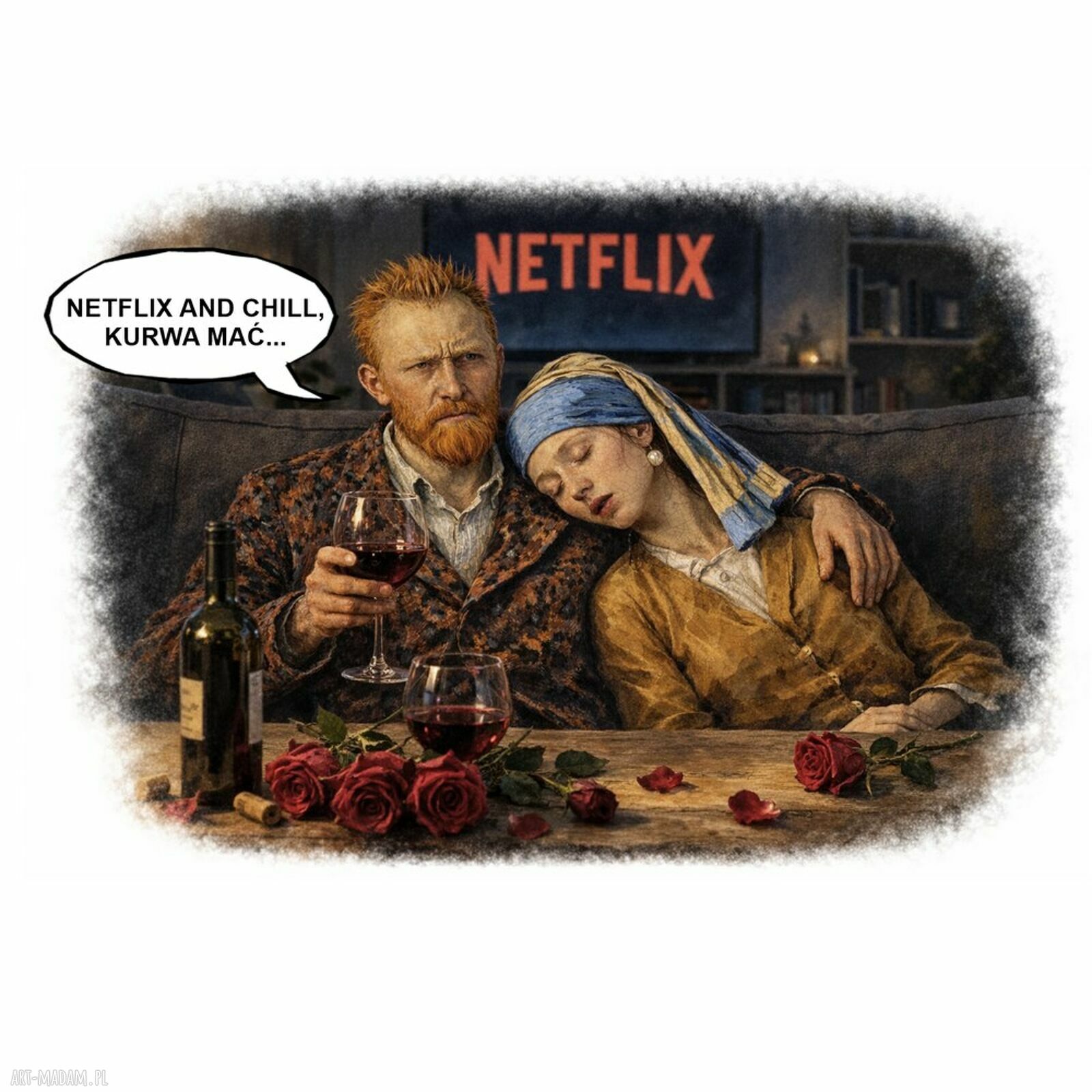 Netflix and Chill - kubek ceramiczny XXL 600 ml