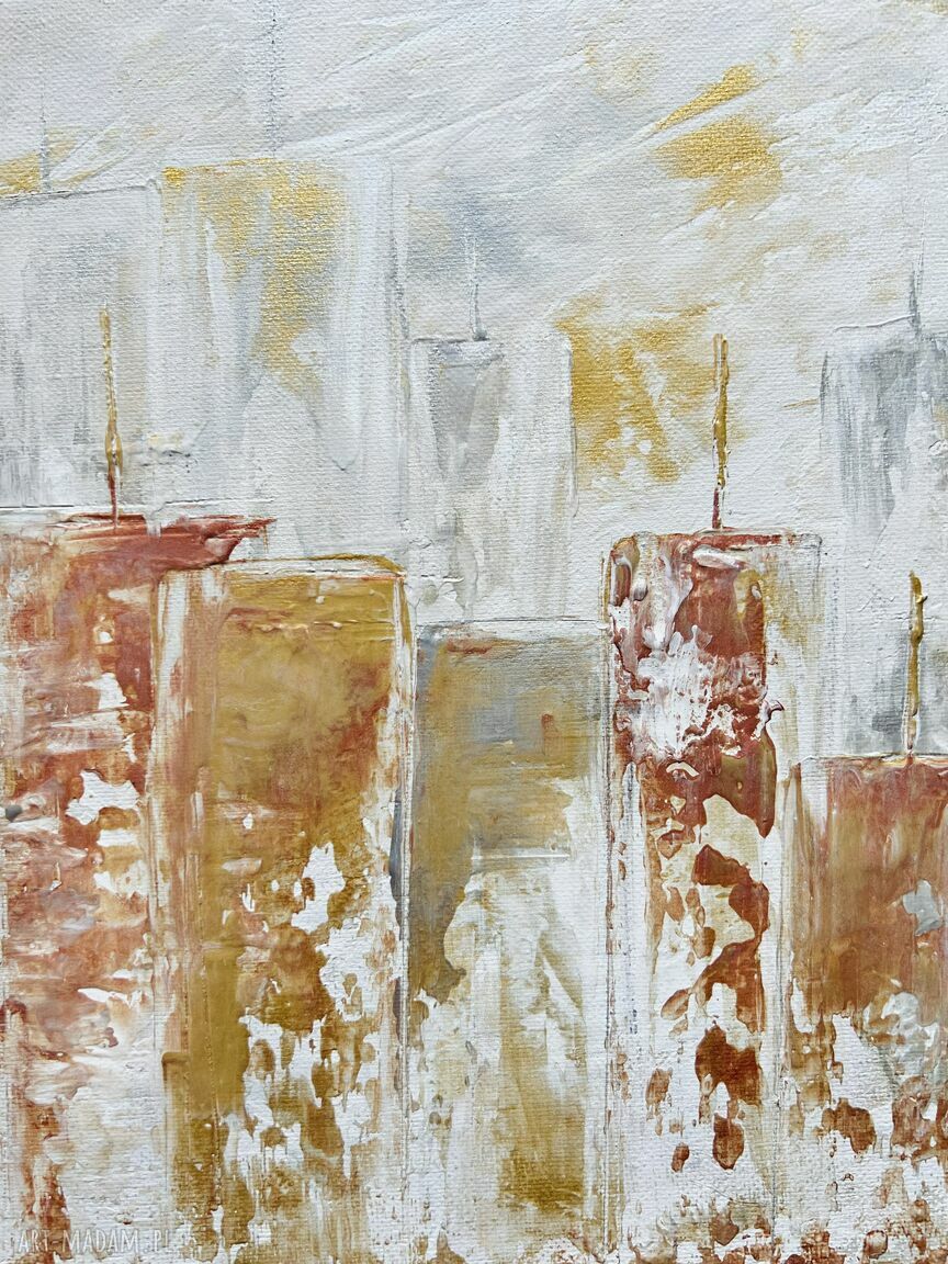 Obraz New York II - ręcznie malowany 40x50 cm (bez ramy)