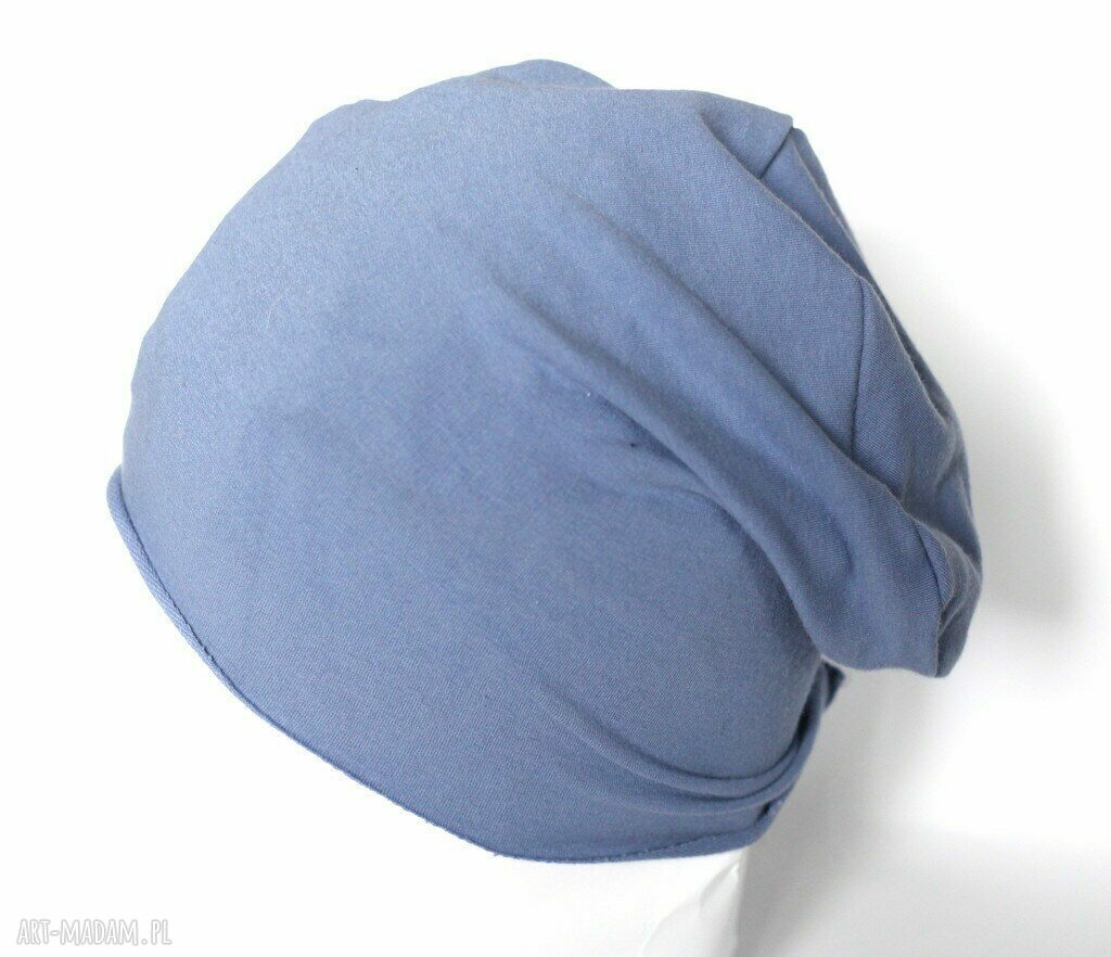 Niebieska czapka dzianinowa unisex