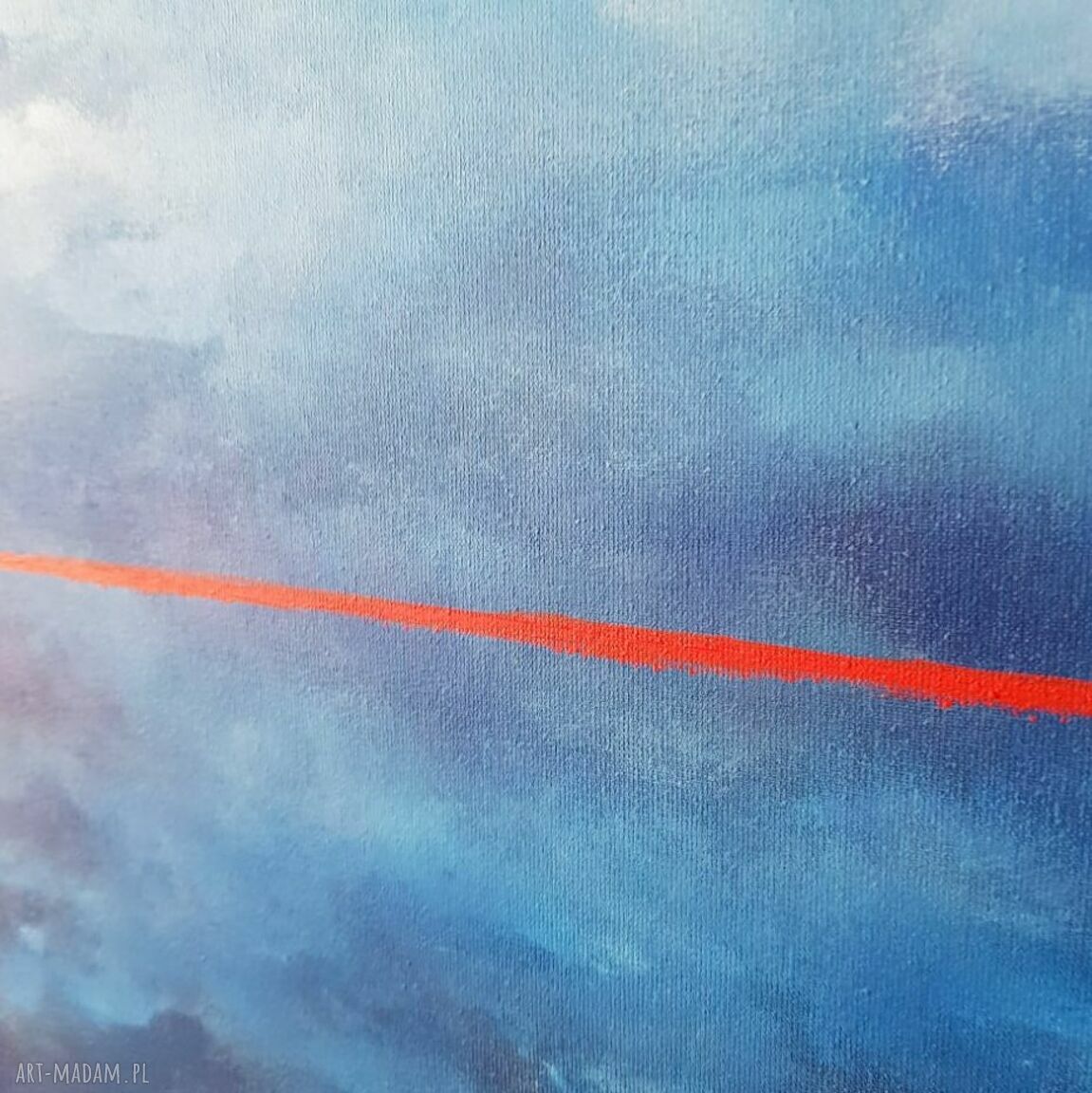 Niebo - obraz akrylowy 60x60 cm (kwadrat) - ręcznie malowany