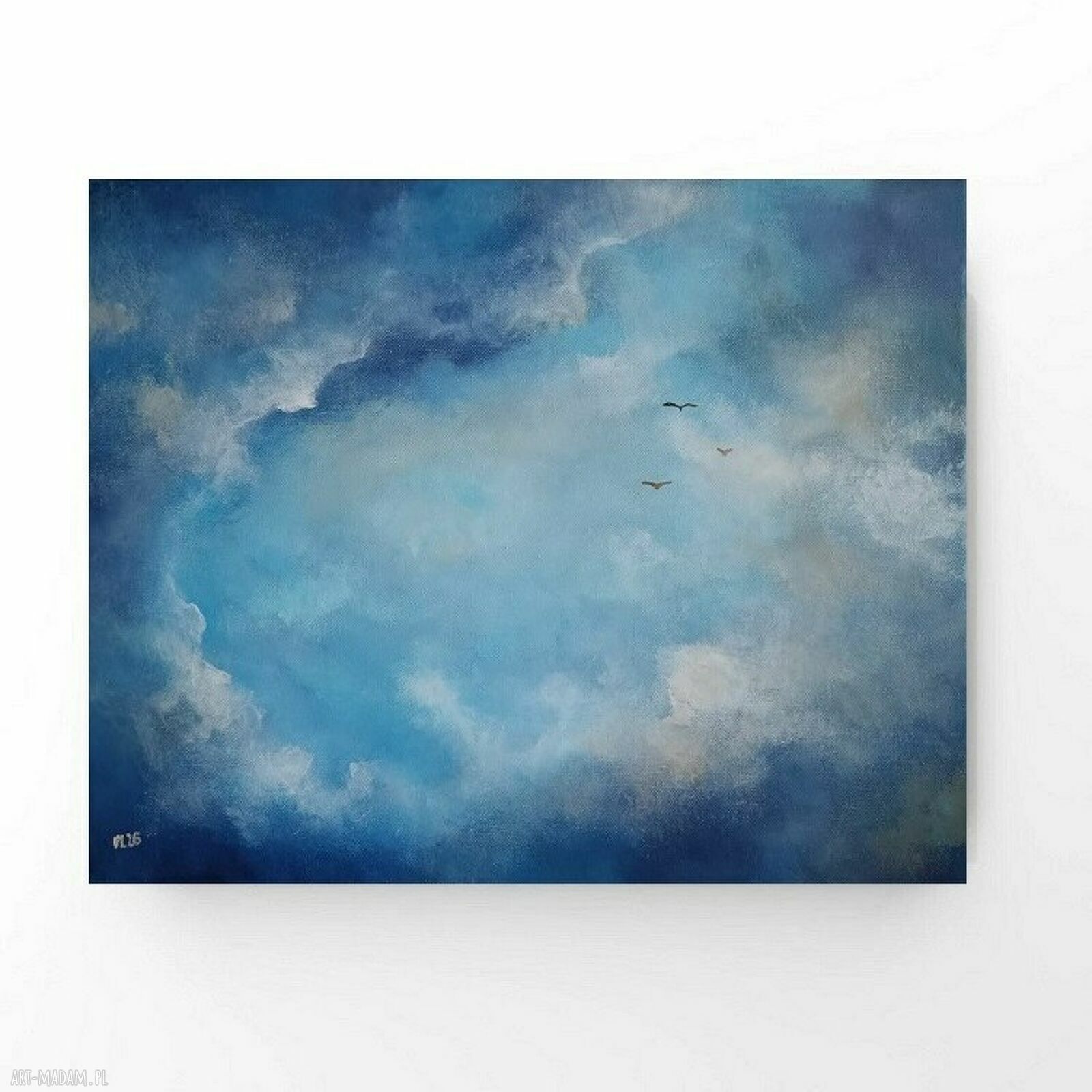 Obraz akrylowy „Niebo” 40x50 cm - ręcznie malowany i gotowy do powieszenia