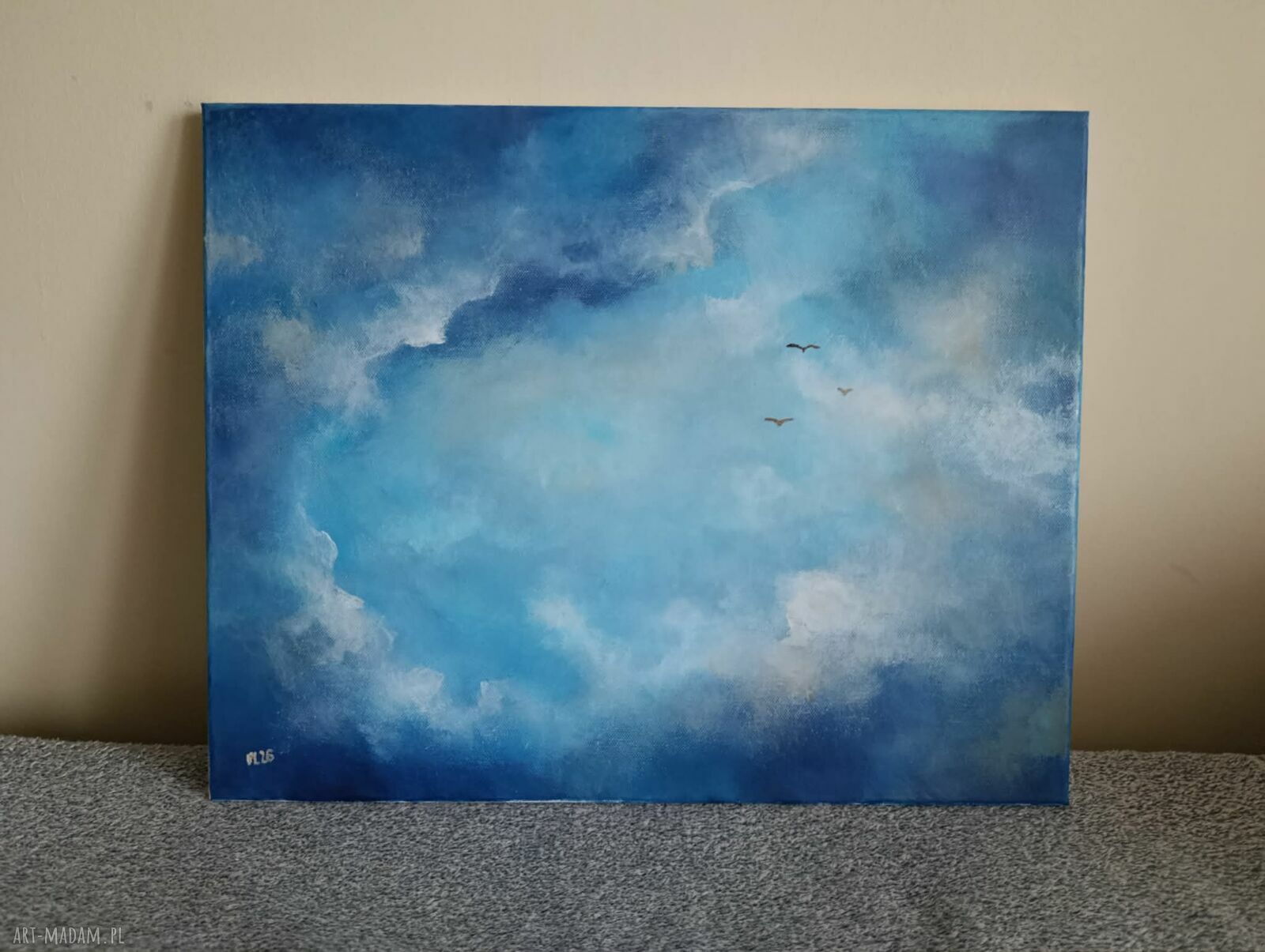 Obraz akrylowy „Niebo” 40x50 cm - ręcznie malowany i gotowy do powieszenia