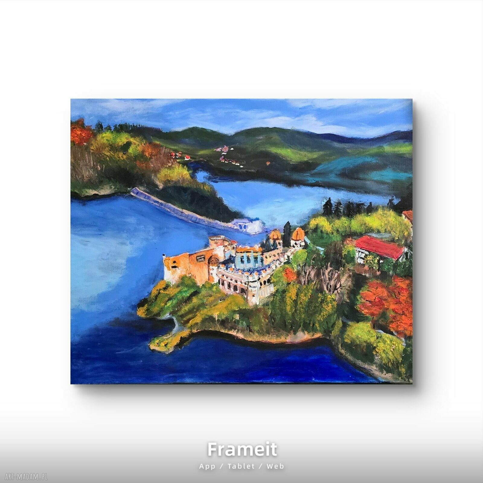 Niedzica Pieniny - obraz akrylowy na płótnie 50x40 cm, gotowy do zawieszenia