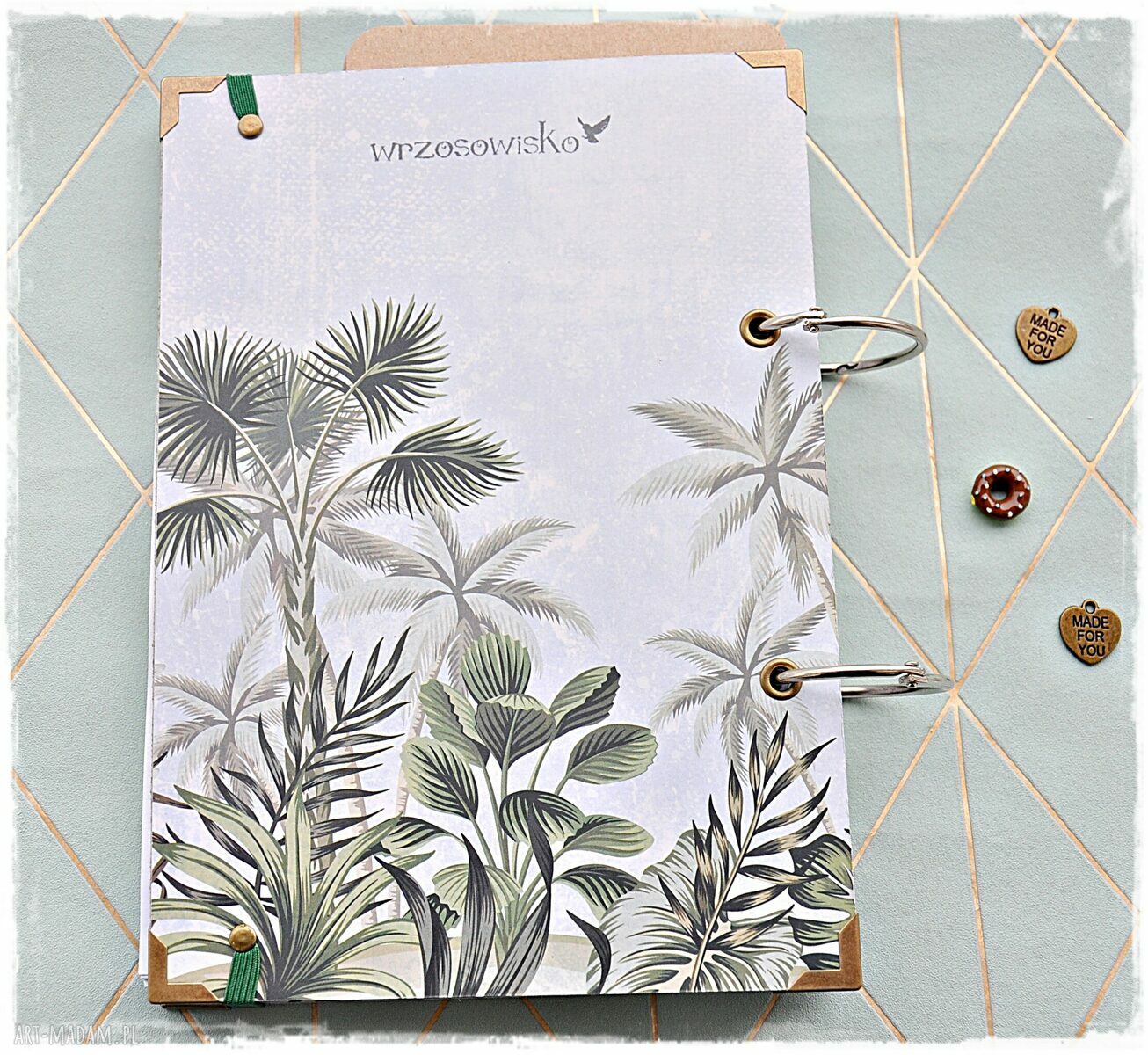Niekonczący się raj przepisnik „Dżungla” w stylu scrapbooking
