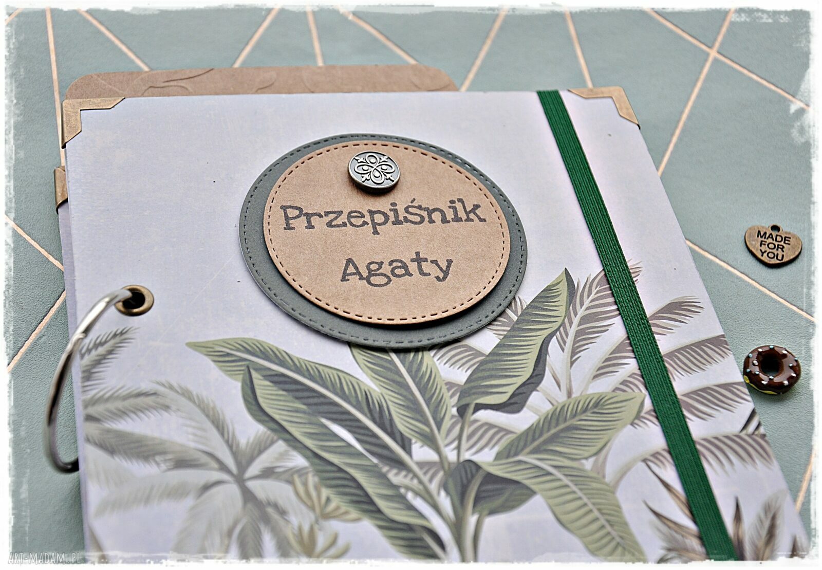 Niekonczący się raj przepisnik „Dżungla” w stylu scrapbooking