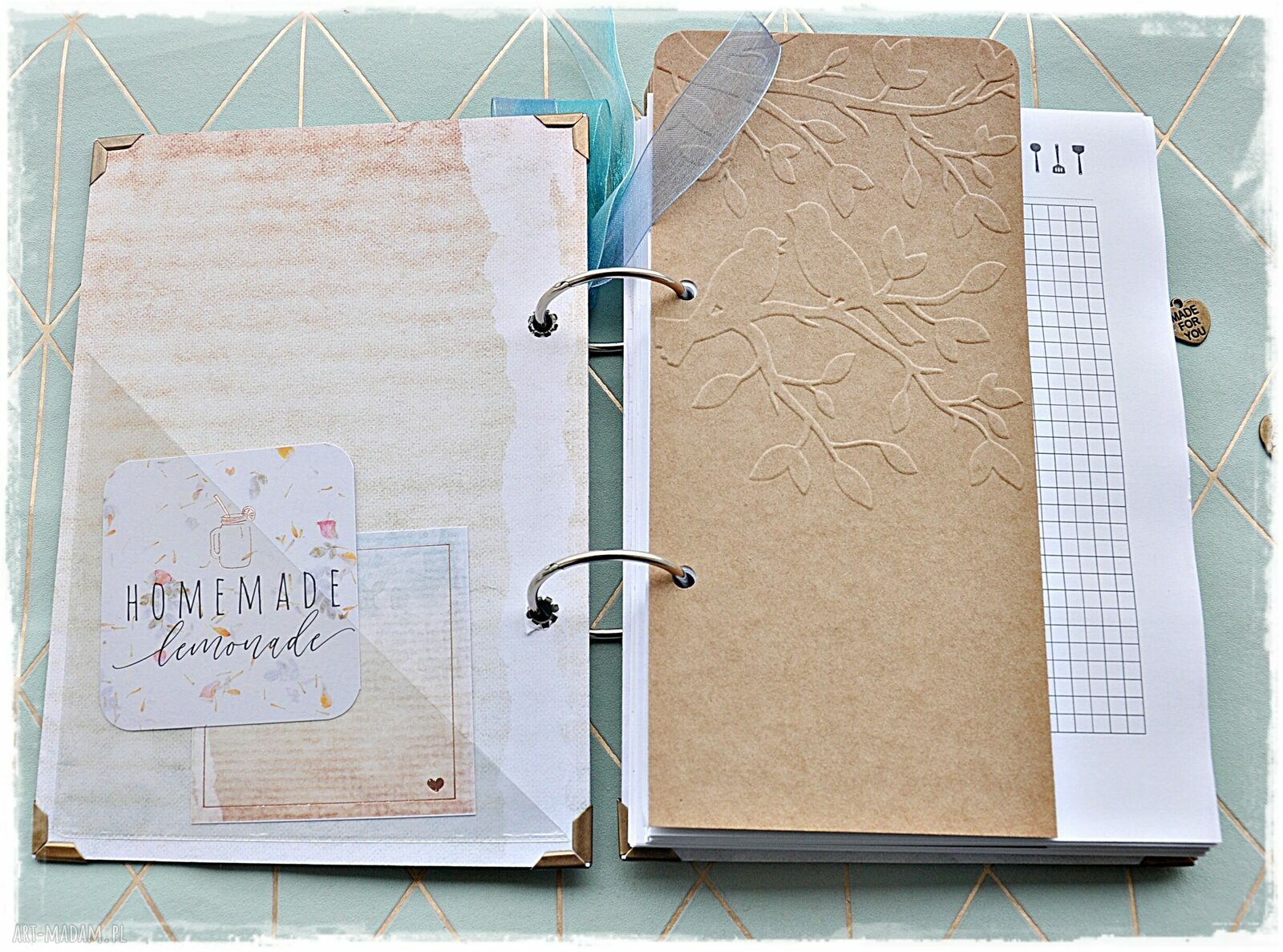 Niekończący się Przepiśnik imienny, Shabby chic styl Hand Made