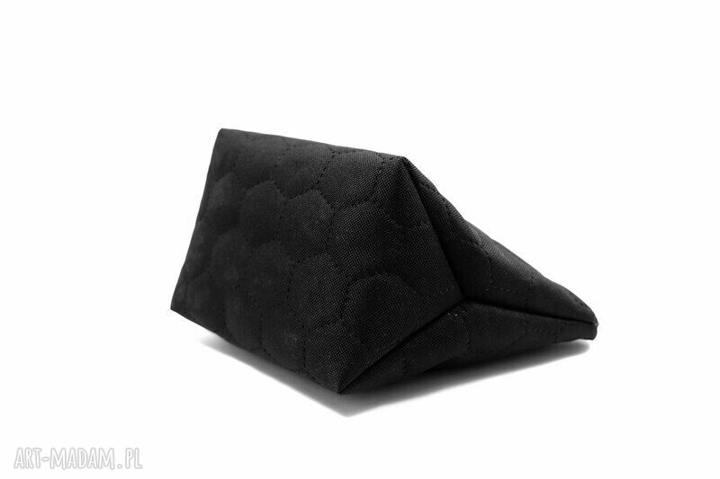 Nieprzemakalna kosmetyczka podróżna w czerni - plaster miodu