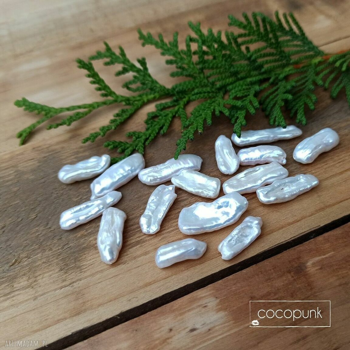 naszyjniki: Nieregularna perła i srebro 925 naszyjnik. handmade