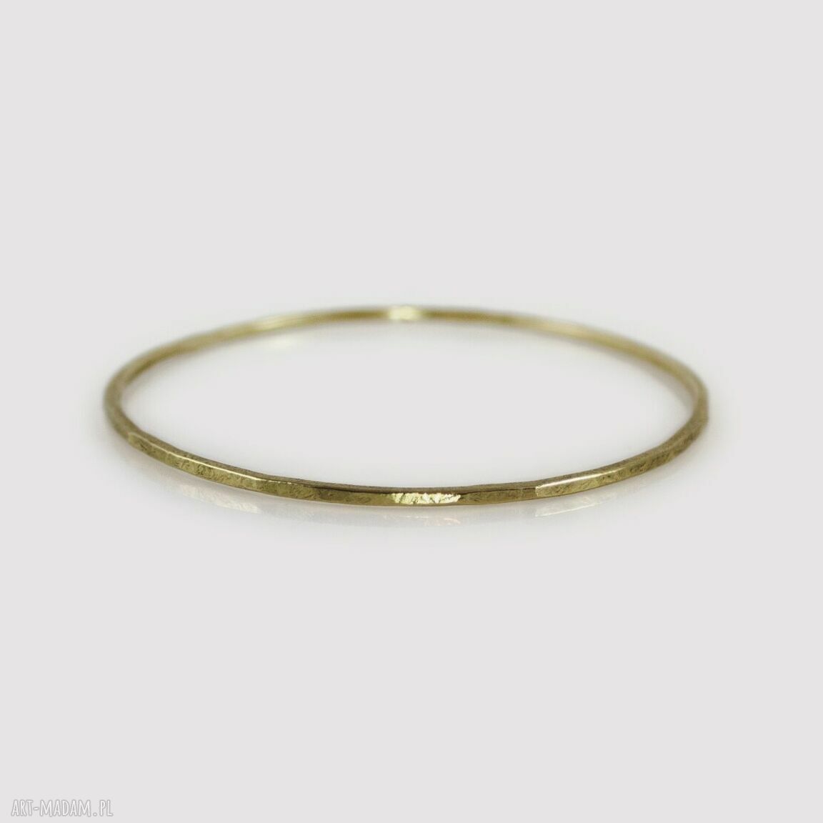 Nierówna mosiężna bransoletka minimalistyczna 2403-05 III