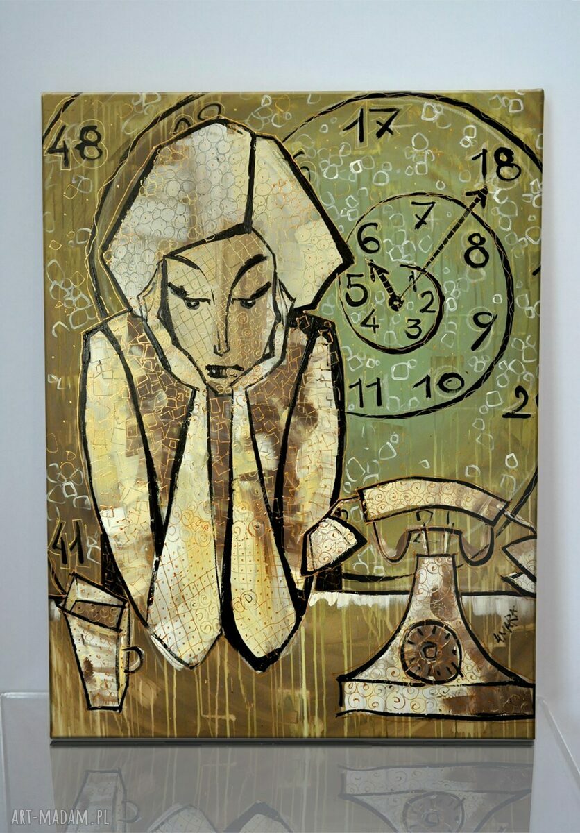 Nieskończoność oczekiwania - obraz giclee na płótnie Canvas