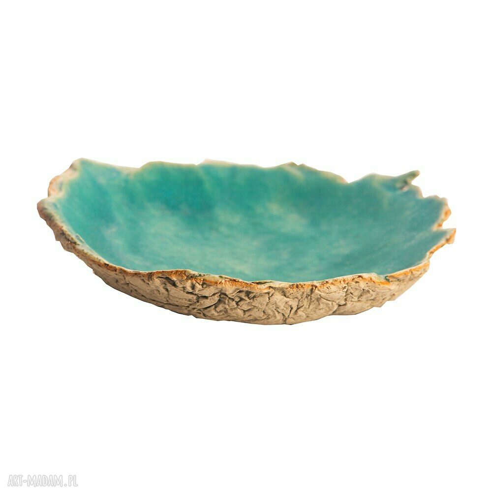 Niewielki talerzyk ceramiczny 13,5 x 3 cm - ręczne wykonanie