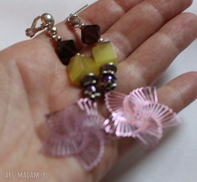 Niezła jazda, gdy z pudelka spada gwiazda - kolorowe klipsy handmade