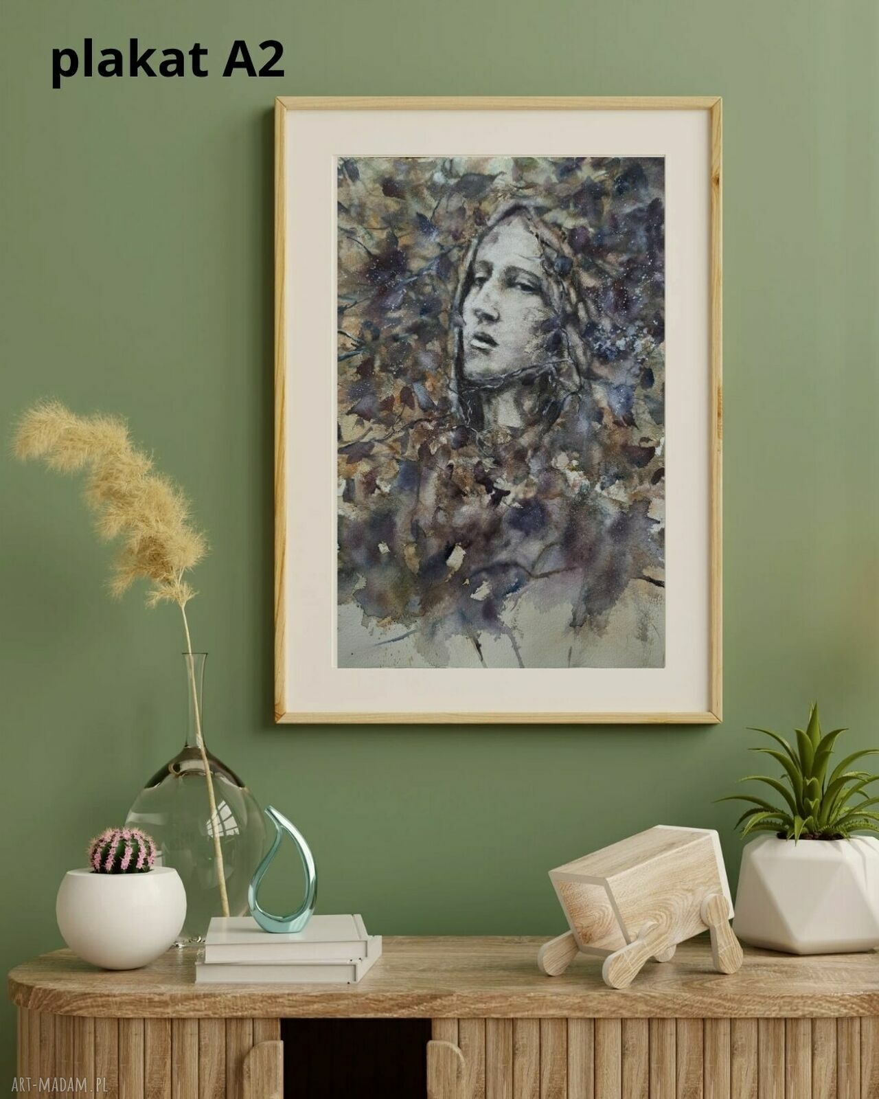 Nimfa leśna - wydruk artystyczny na plakat A2