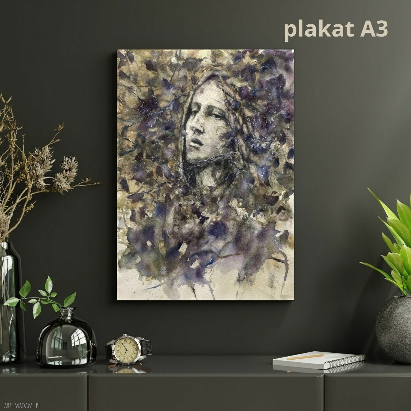 Nimfa leśna - wydruk artystyczny i plakat A3