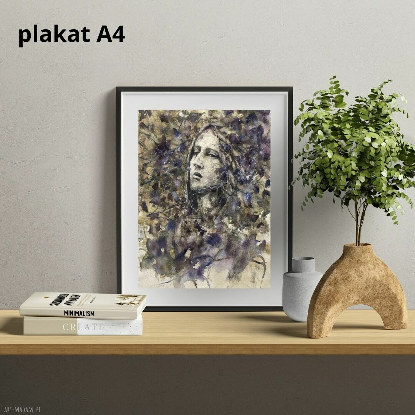 Nimfa leśna - wydruk artystyczny i plakat A4
