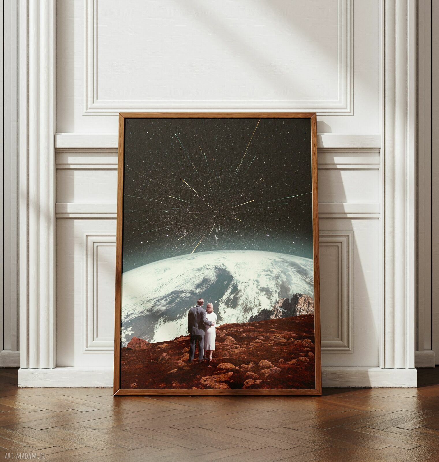 Plakat „Noc spadających gwiazd” - kolaż Fine Art A3 (bez ramki)